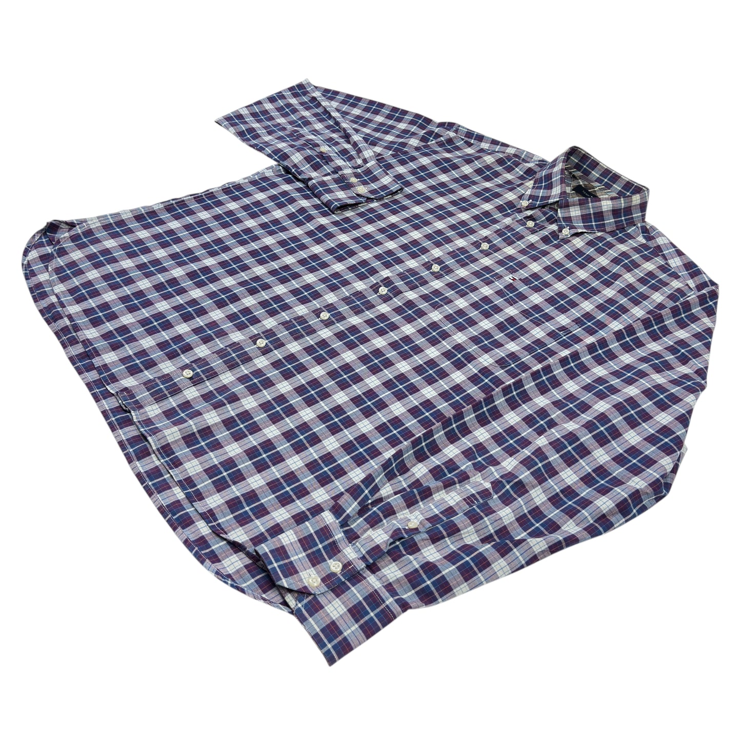 Cămașă Flannel Tommy Hilfiger Vintage - XL
