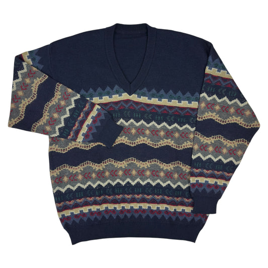 Pulover Vintage 50% Lână - L