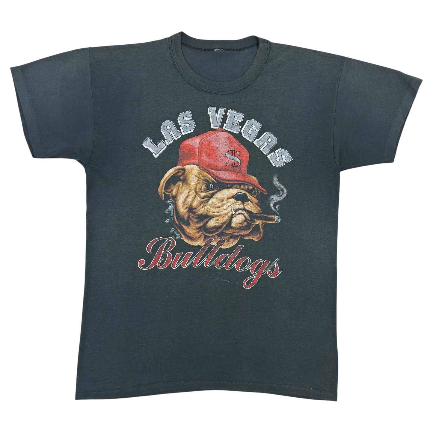 Tricou Las Vegas Bulldogs Single Stitch Vintage Din Anul 1989 - M