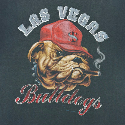 Tricou Las Vegas Bulldogs Single Stitch Vintage Din Anul 1989 - M