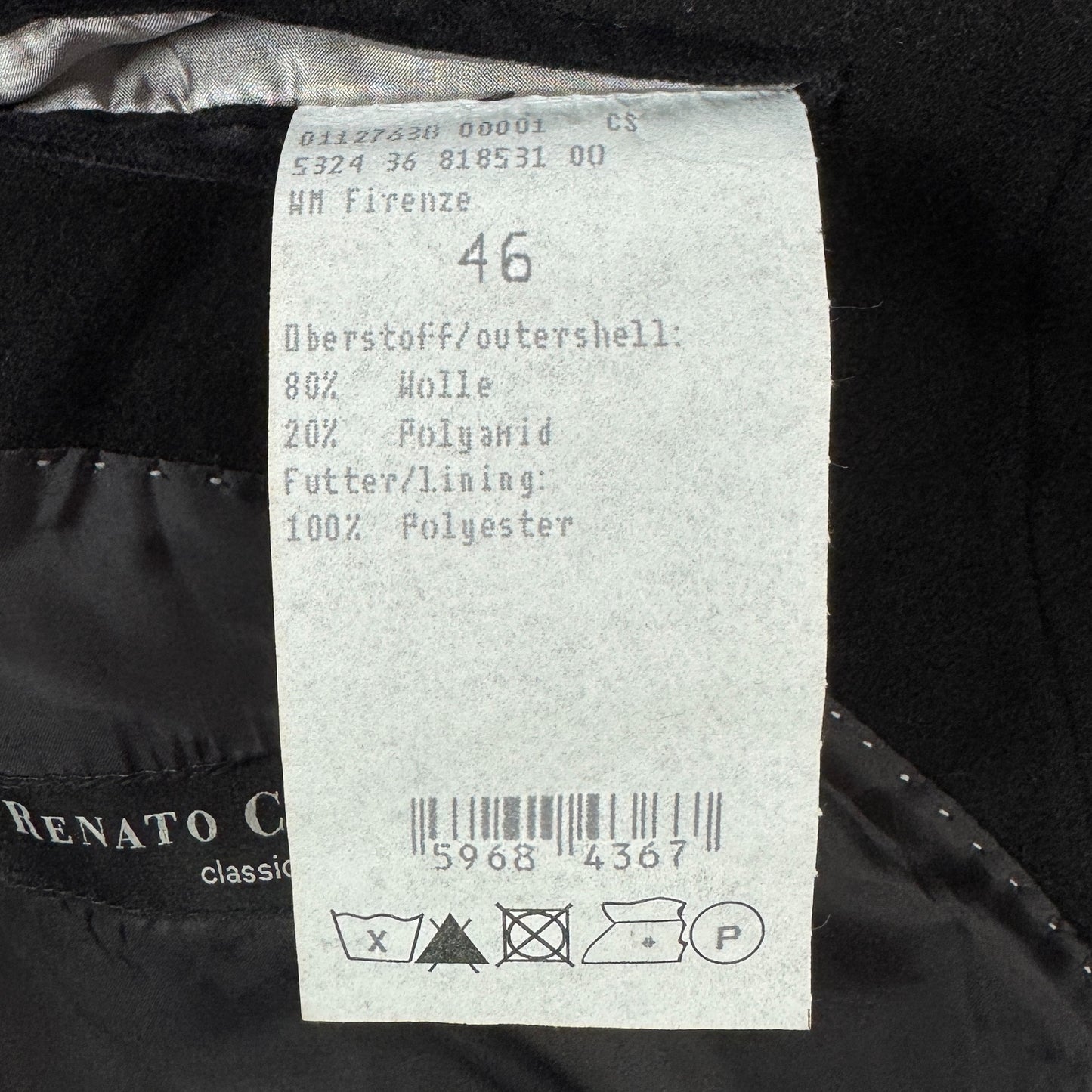 Palton Renato Cavalli Vintage 80% Lână - M