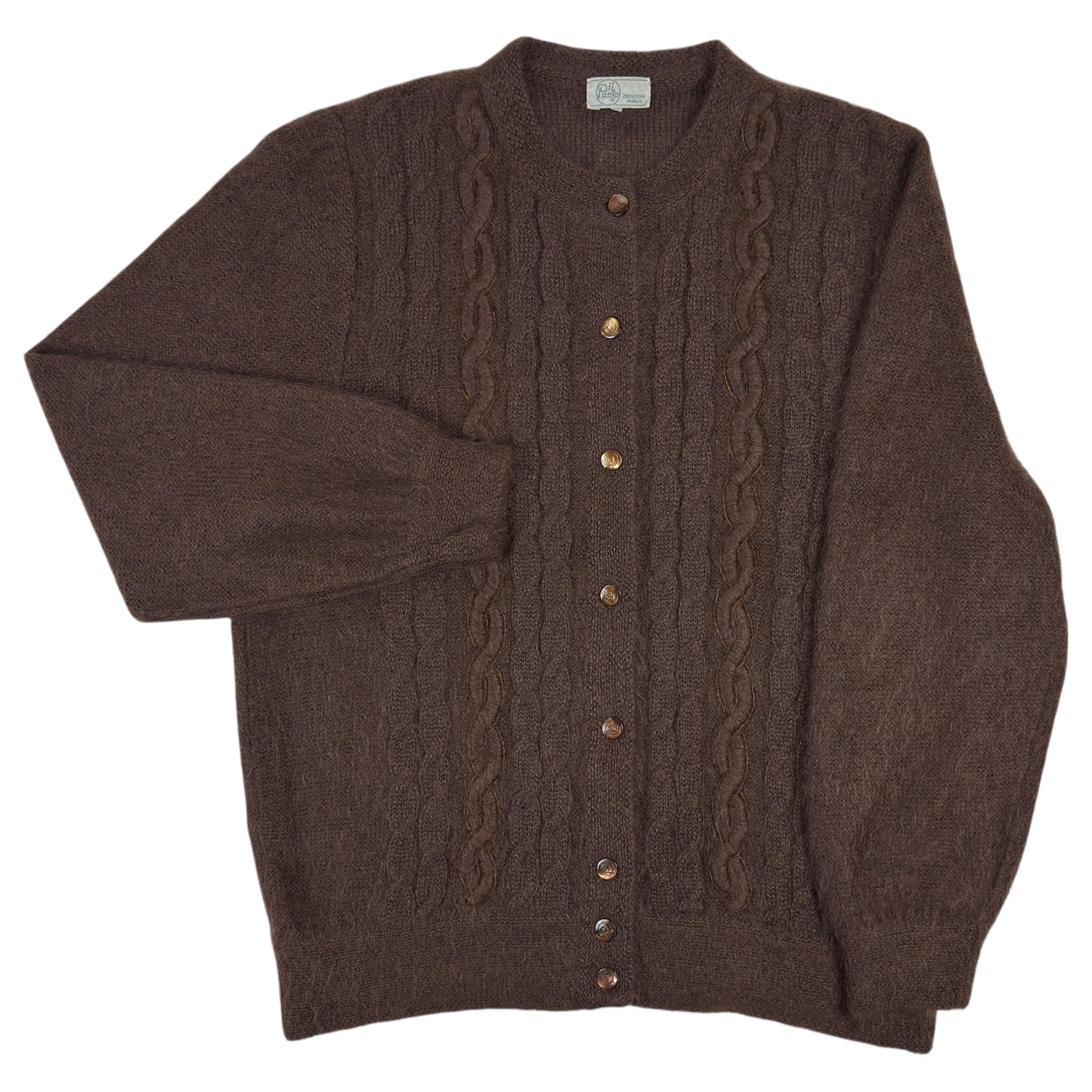 Cardigan Il Punto Vintage Femei 75% Mohair - L