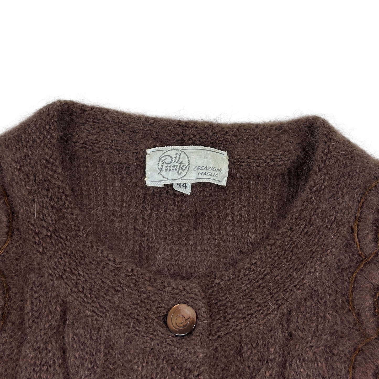 Cardigan Il Punto Vintage Femei 75% Mohair - L