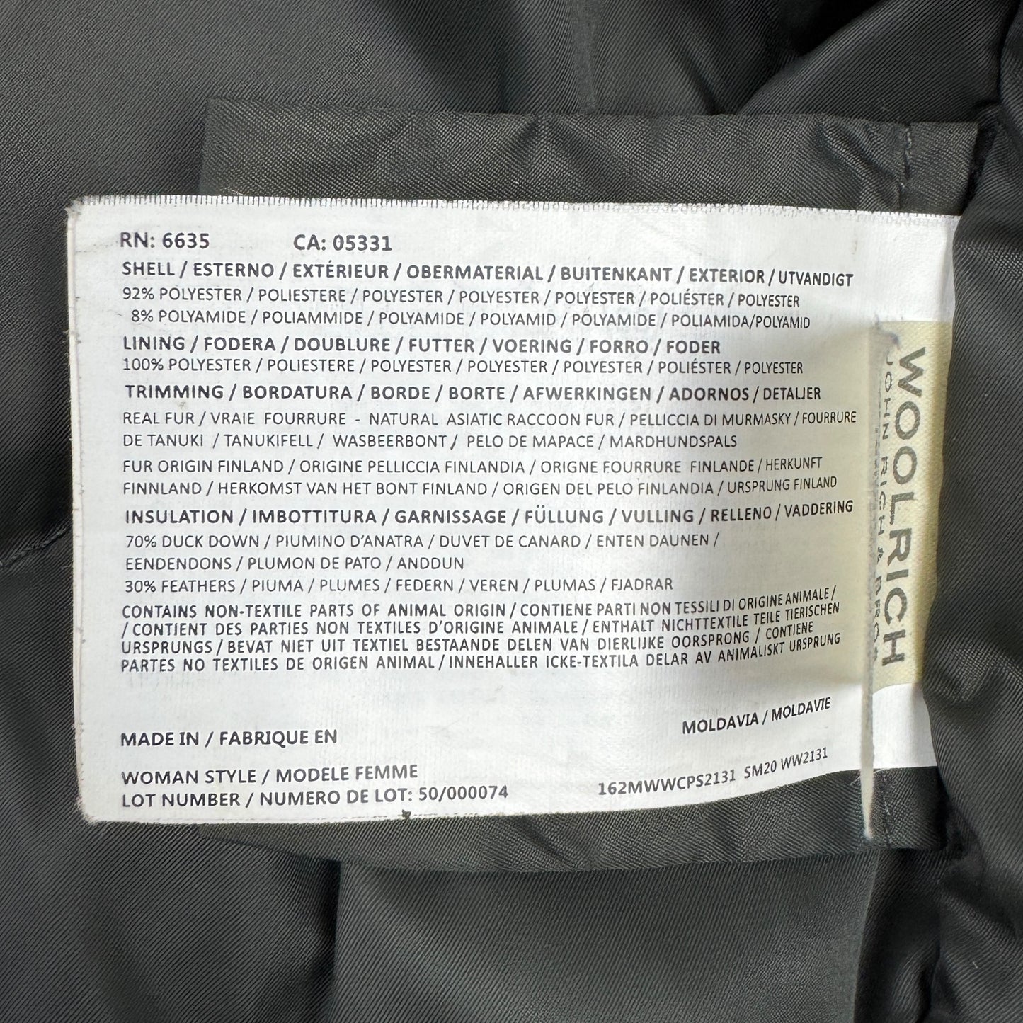 Geacă Parka Woolrich Femei 70% Puf 30% Pene - XS