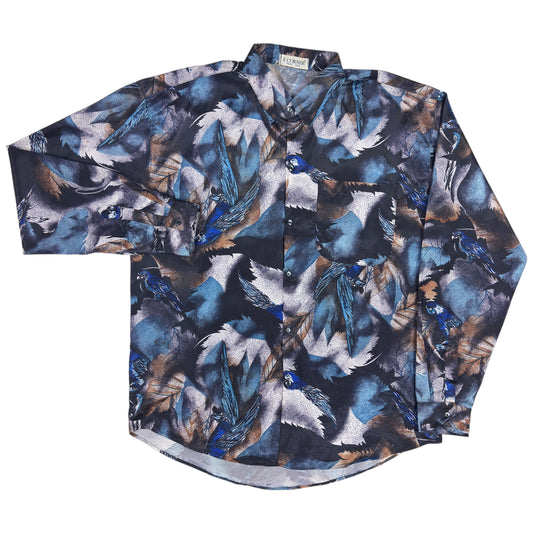 Cămașă T.Corner Vintage 100% Mătase - XL