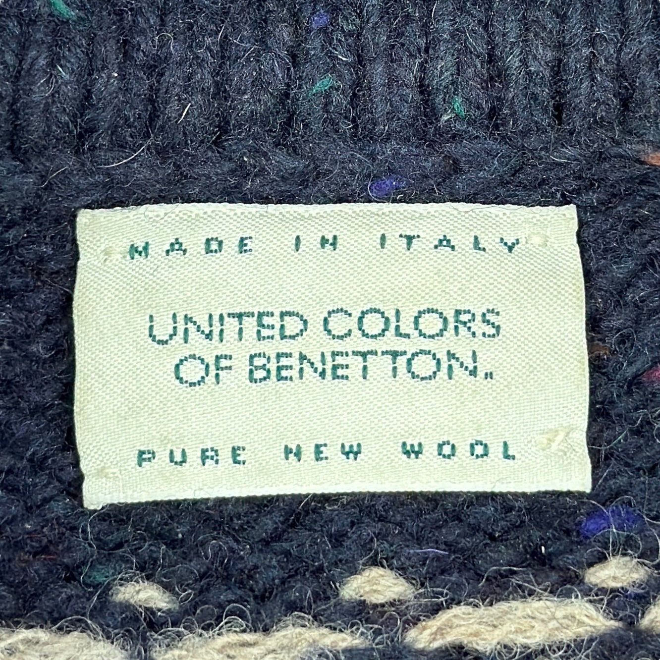 Pulover United Colors Of Benetton Vintage 100% Lână