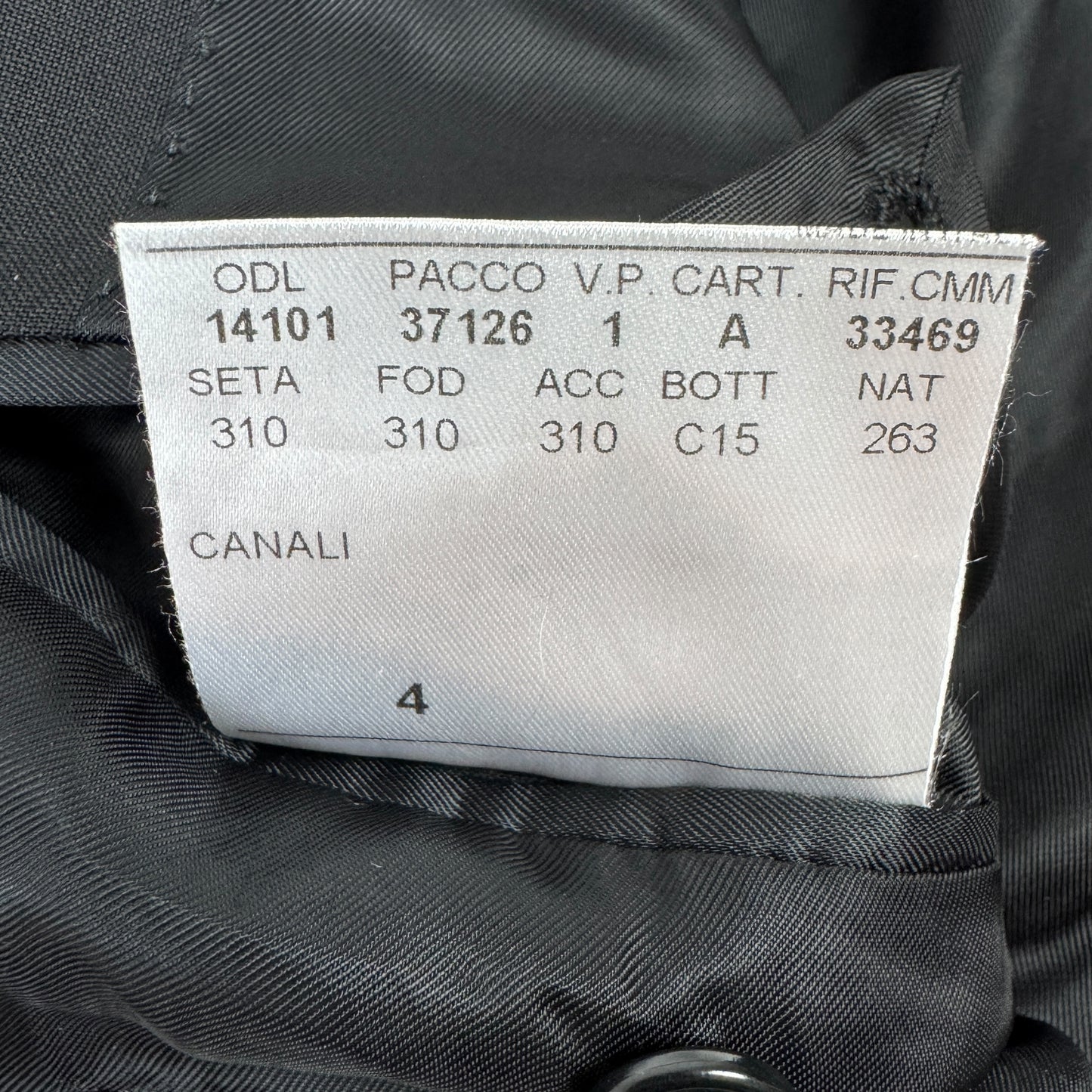 Sacou Canali 84% Lână 16% Mohair - L