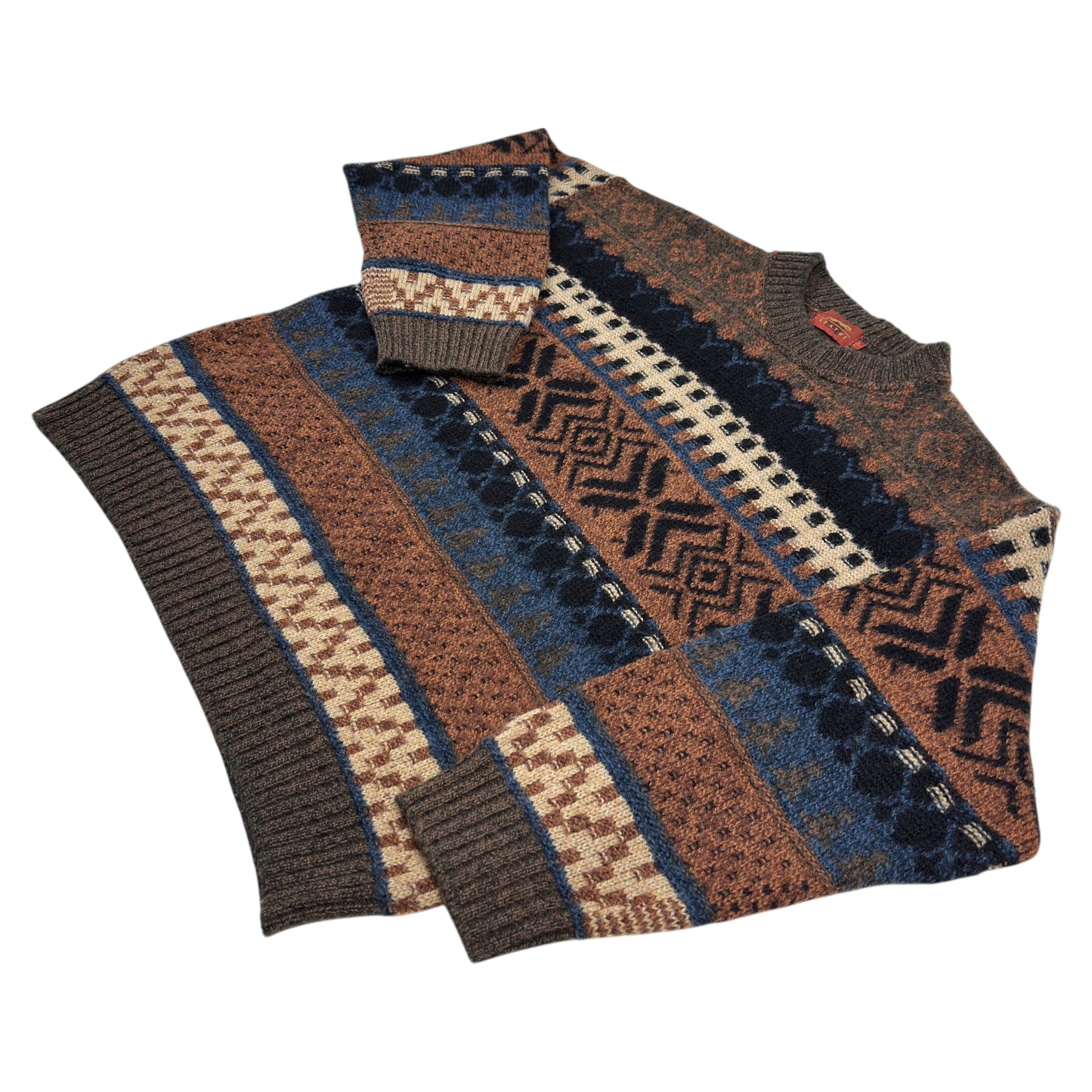 Pulover Status Vintage 50% Lână - L