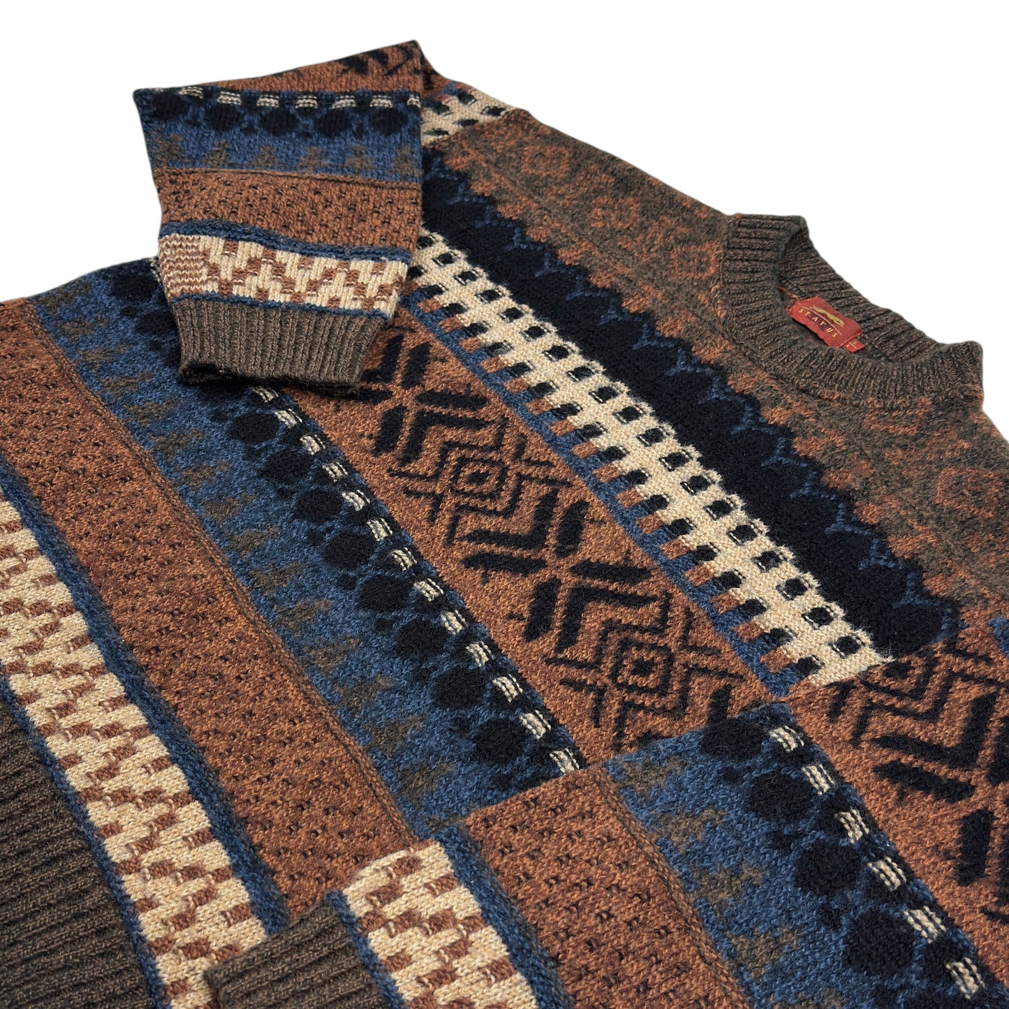 Pulover Status Vintage 50% Lână - L