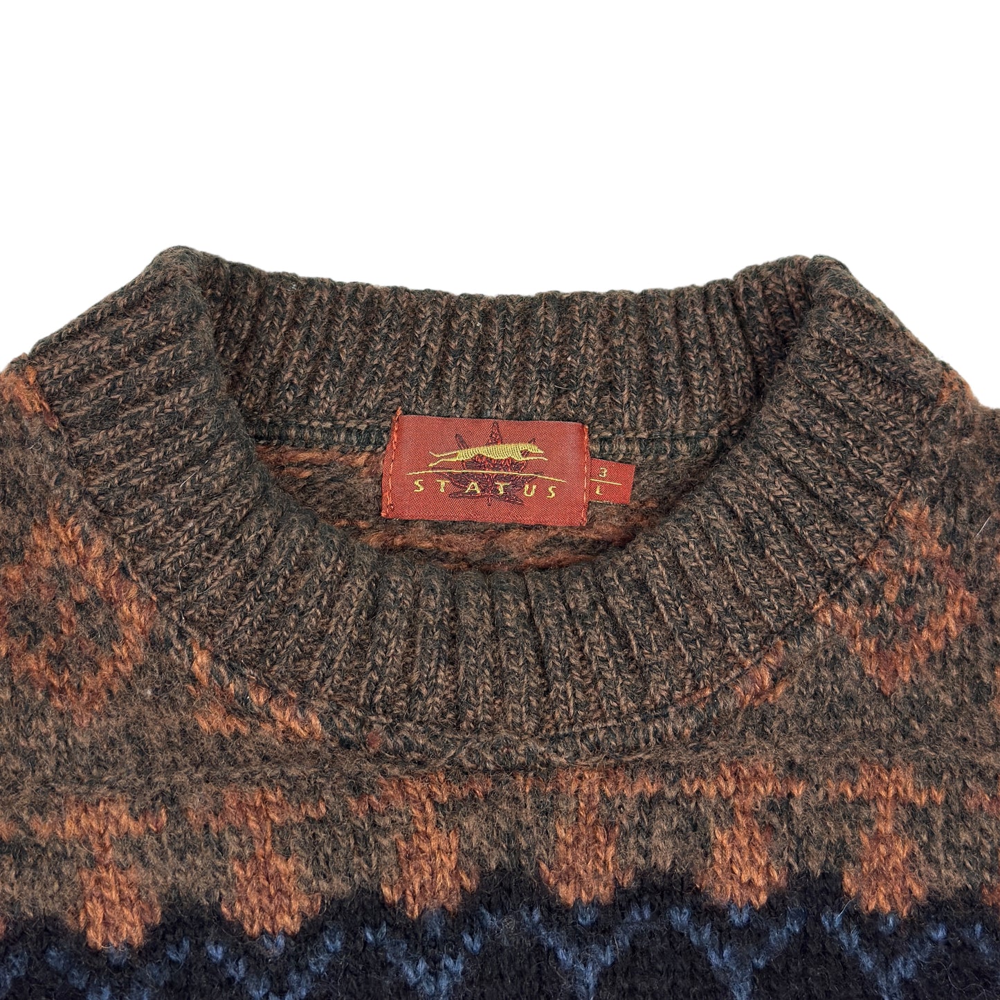 Pulover Status Vintage 50% Lână - L